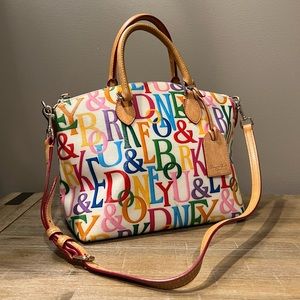 Vintage Dooney & Bourke Grafiti logo print handbag - Excellent Condition!